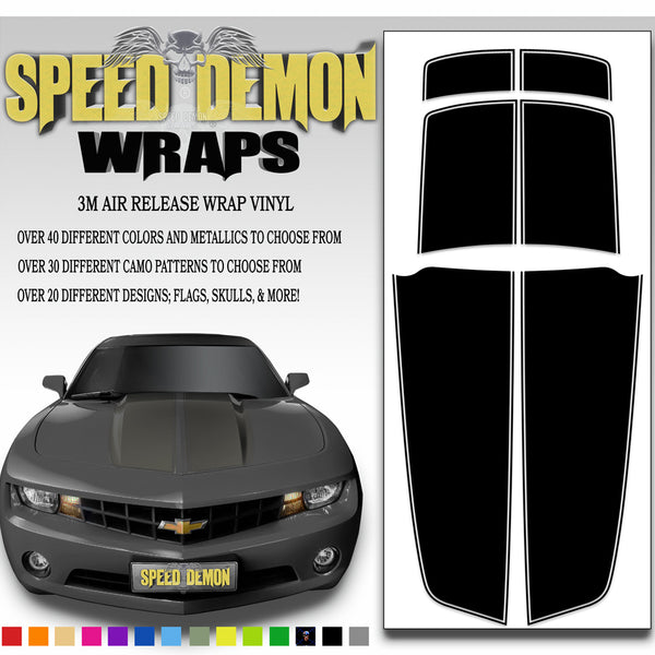 Black Camaro Racing Stripes