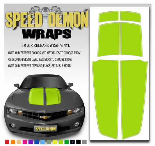 Bright Green Camaro Stripes Kit 2010-2015