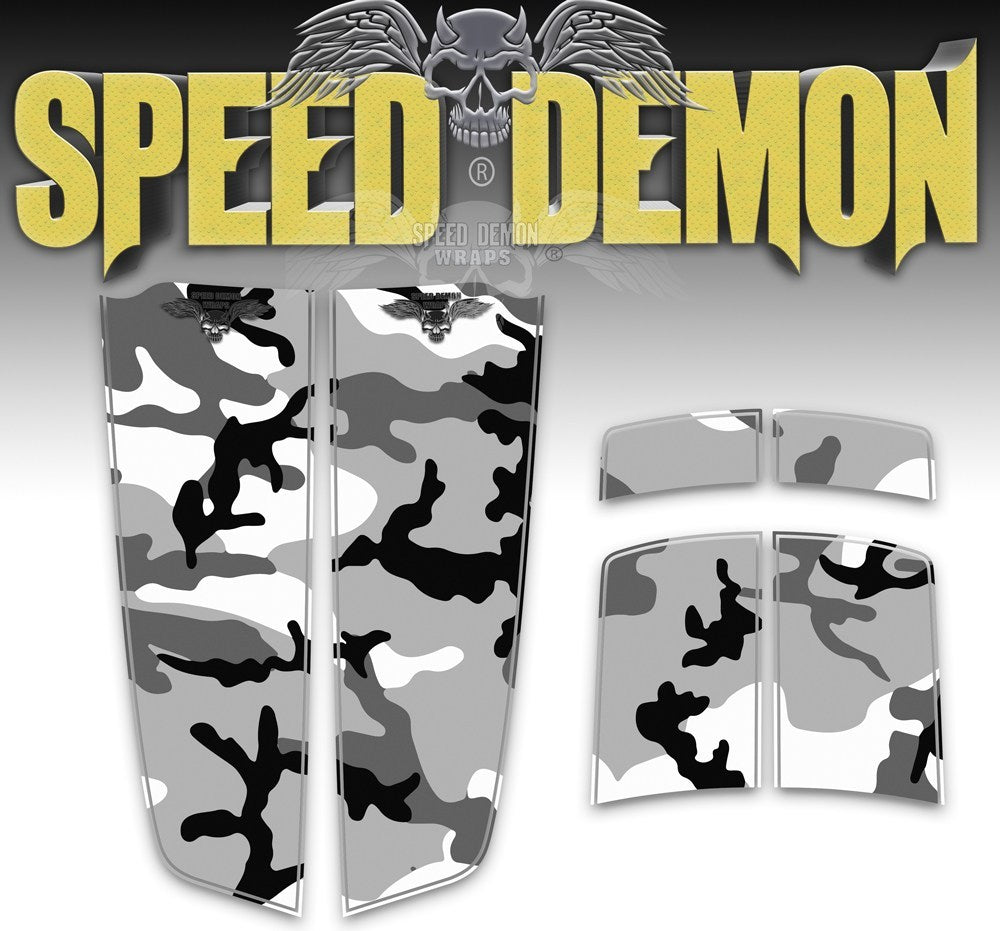 Camaro Camo Stripes Snow Urban Camouflage 2010-2015 - Speed Demon Wraps