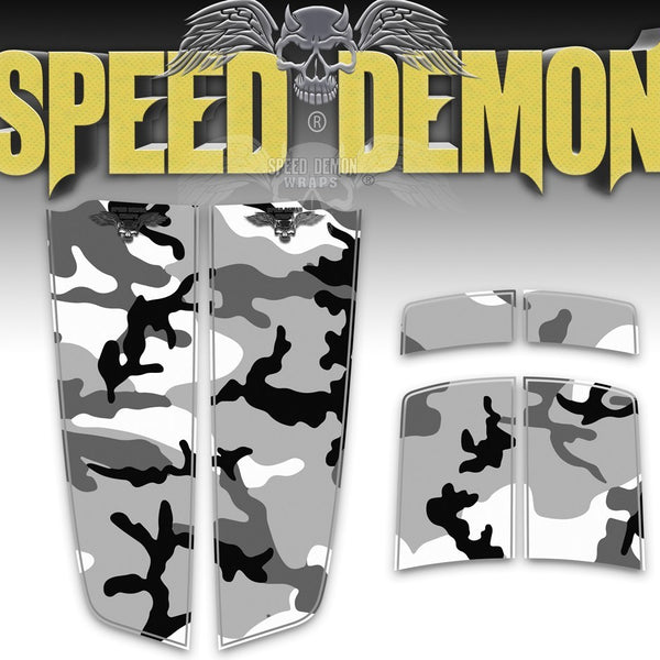 Camaro Camo Stripes Snow Urban Camouflage 2010-2015 - Speed Demon Wraps