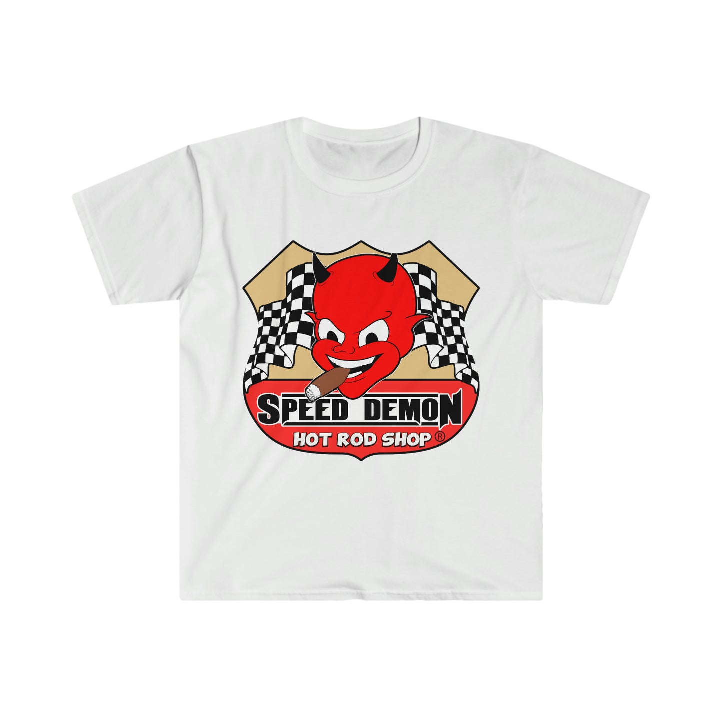 Speed Demon Hot Rod Shop Logo T-Shirt