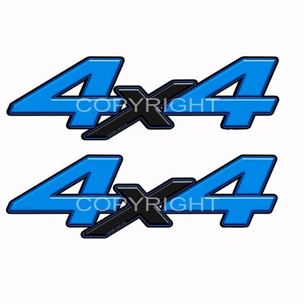 4x4 Decal Blue Blk X - Speed Demon Wraps
