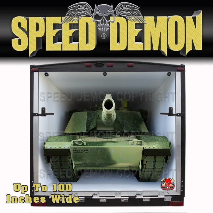 Toy Hauler Graphics Wrap Army M1 Abrams Green