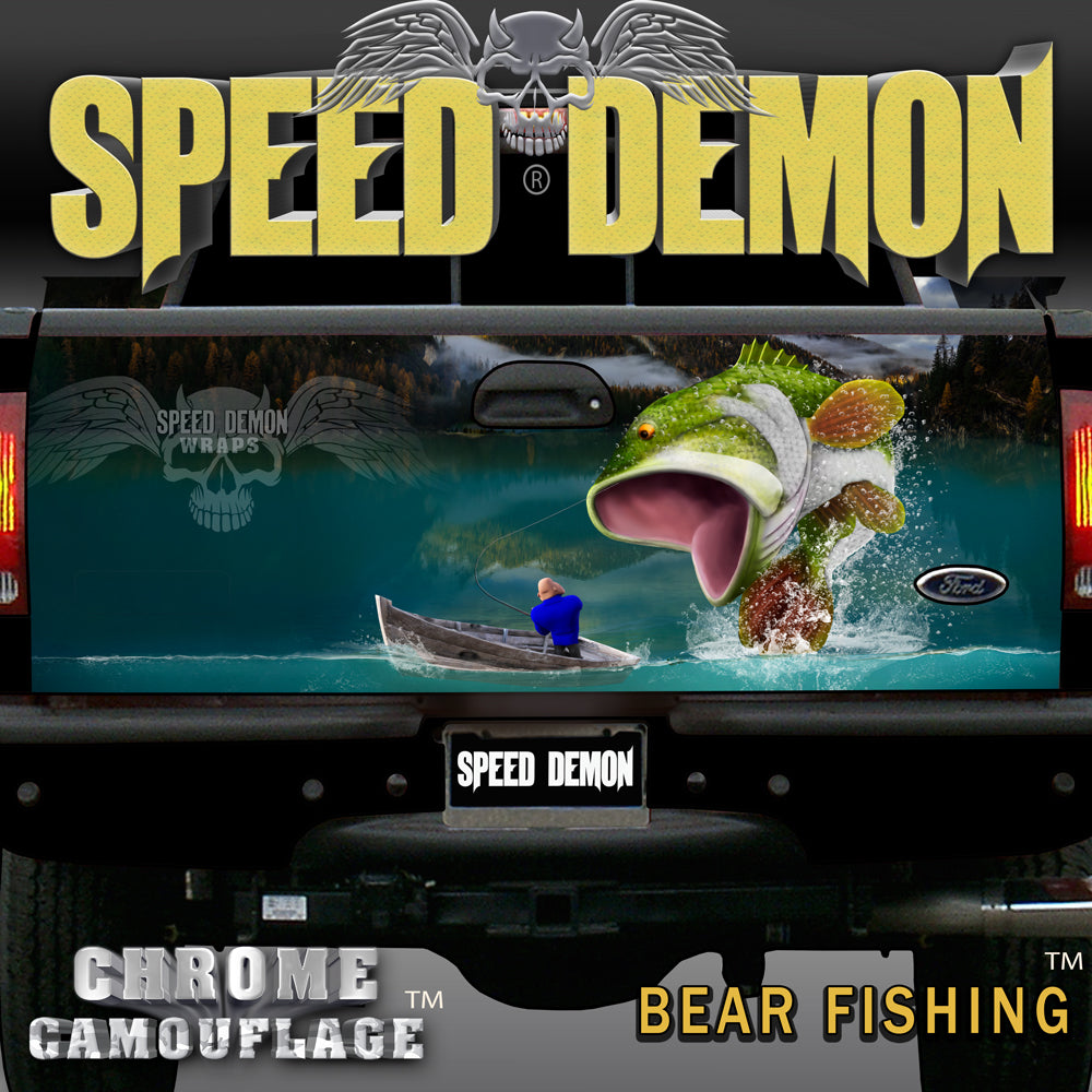 Tailgate Wraps Largemouth Bass