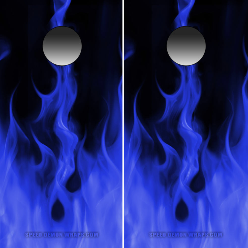 Blue Flame Cornhole Wrap 01