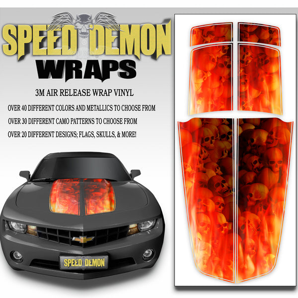 Camaro Stripes Flaming Skull Inferno 2010-2015