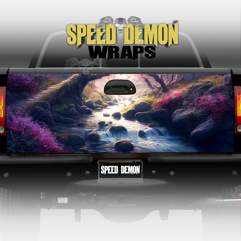 Sakura Blossom Forest Tailgate Wrap