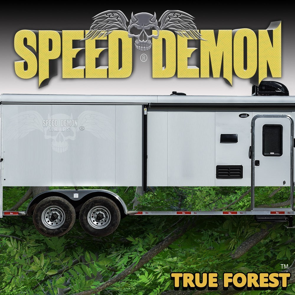 Camouflage RV Rocker Wrap Forest - Speed Demon Wraps