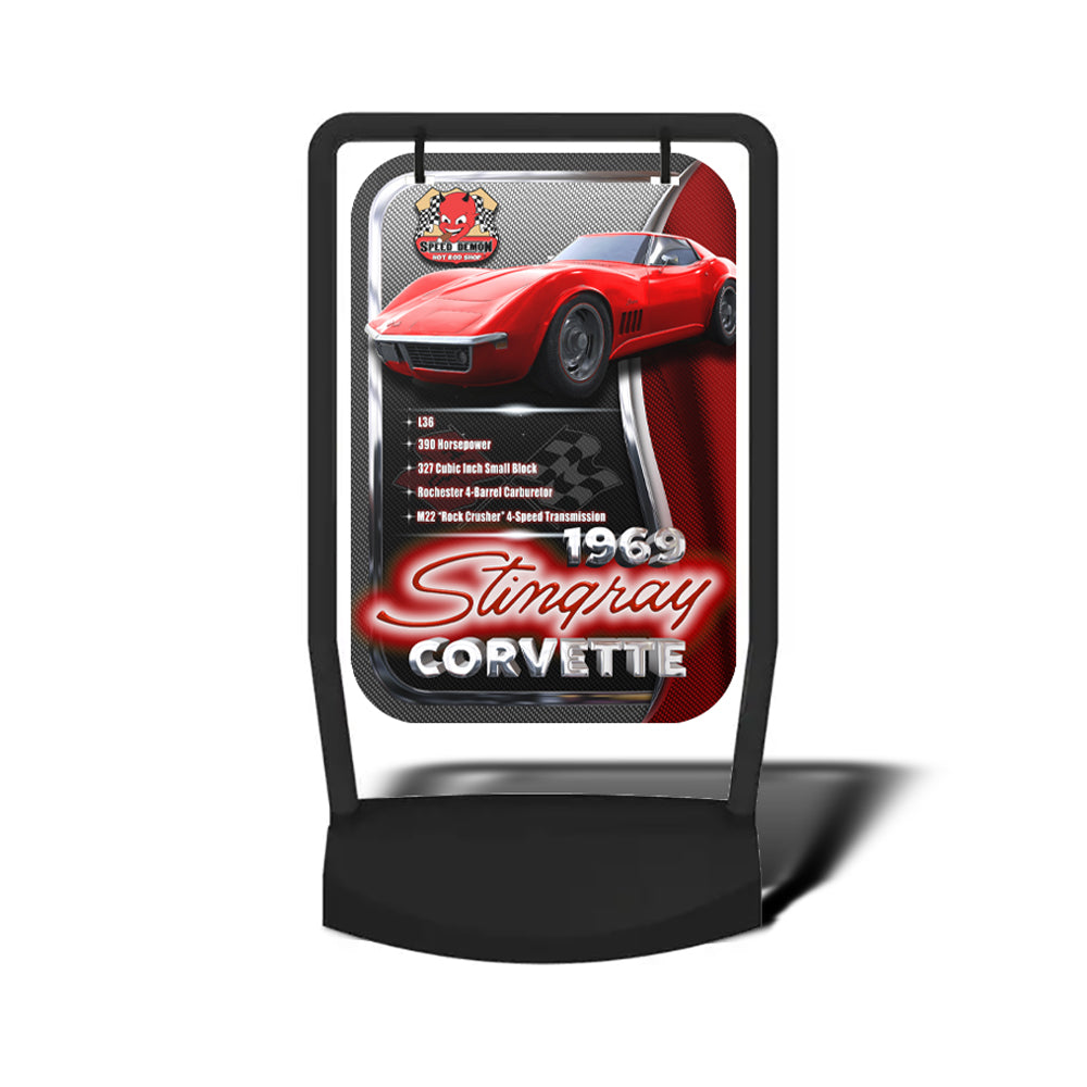 1969 Stingray Corvette Show Car Sign