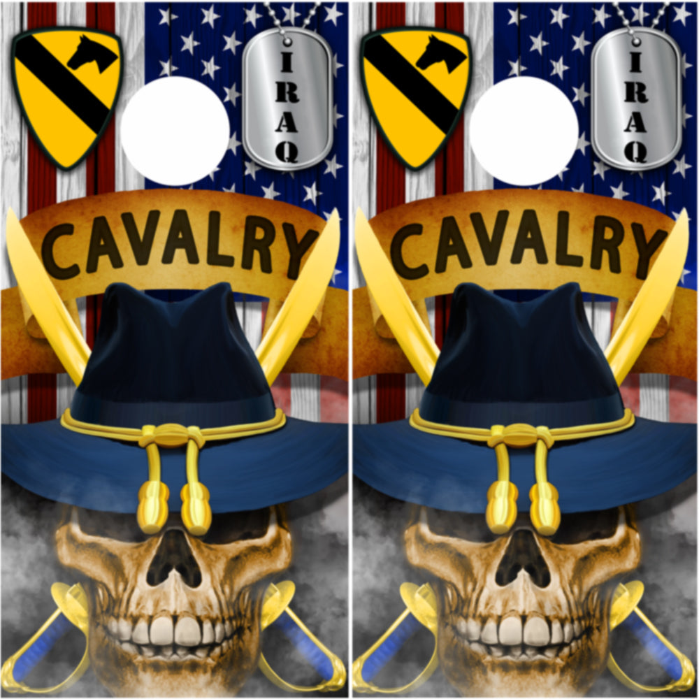 Cavalry Cornhole Wrap Army Iraq