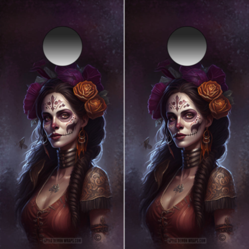 Day of the Dead or Dia de los Muertos Lavender Lady