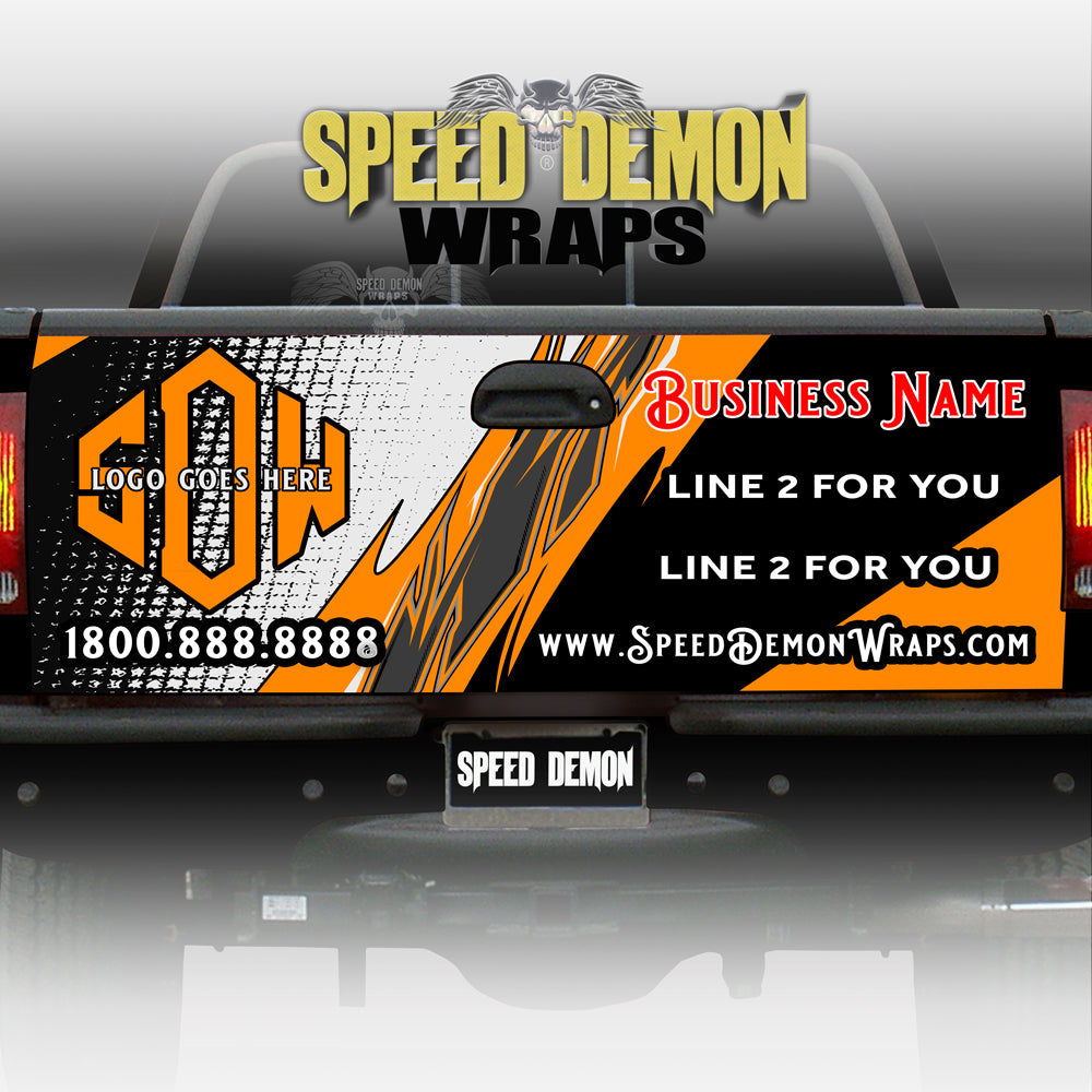 Design Your Own Vehicle Tailgate Wrap Online Fast Track Template Lt Logo