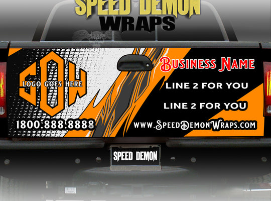 Design Your Own Vehicle Tailgate Wrap Online Fast Track Template Lt Logo