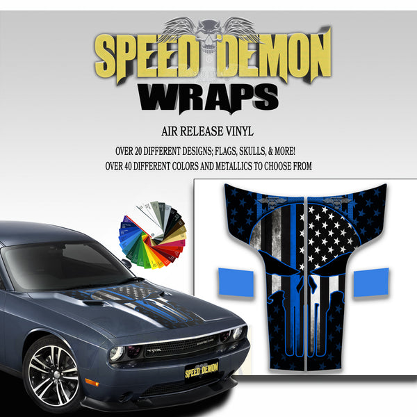 Dodge Challenger Hood Punisher Stripes