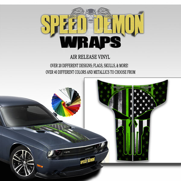 Dodge Challenger Hood Punisher Stripes 2011-2014