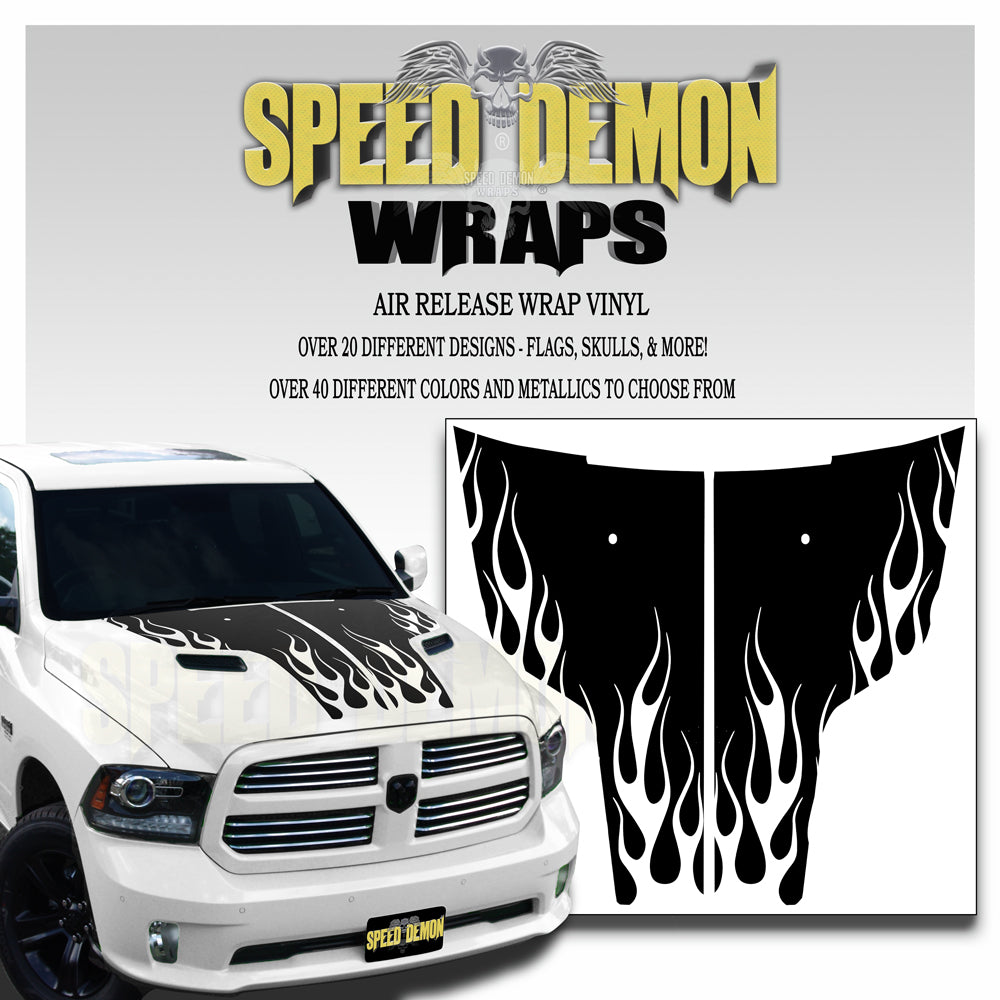 Dodge Ram Hood Flames