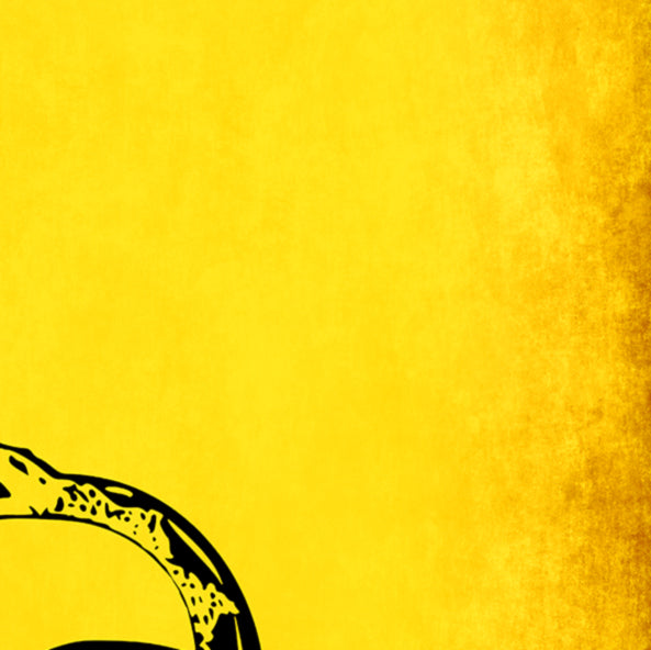 Don't Tread On Me Flag Yellow Cornhole Wraps