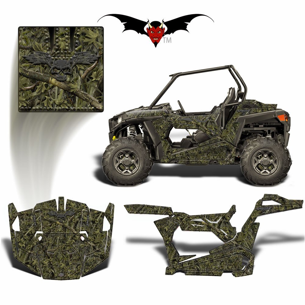 RZR 900 S GRAPHICS WRAP - EVERGLADES CAMOUFLAGE - Speed Demon Wraps