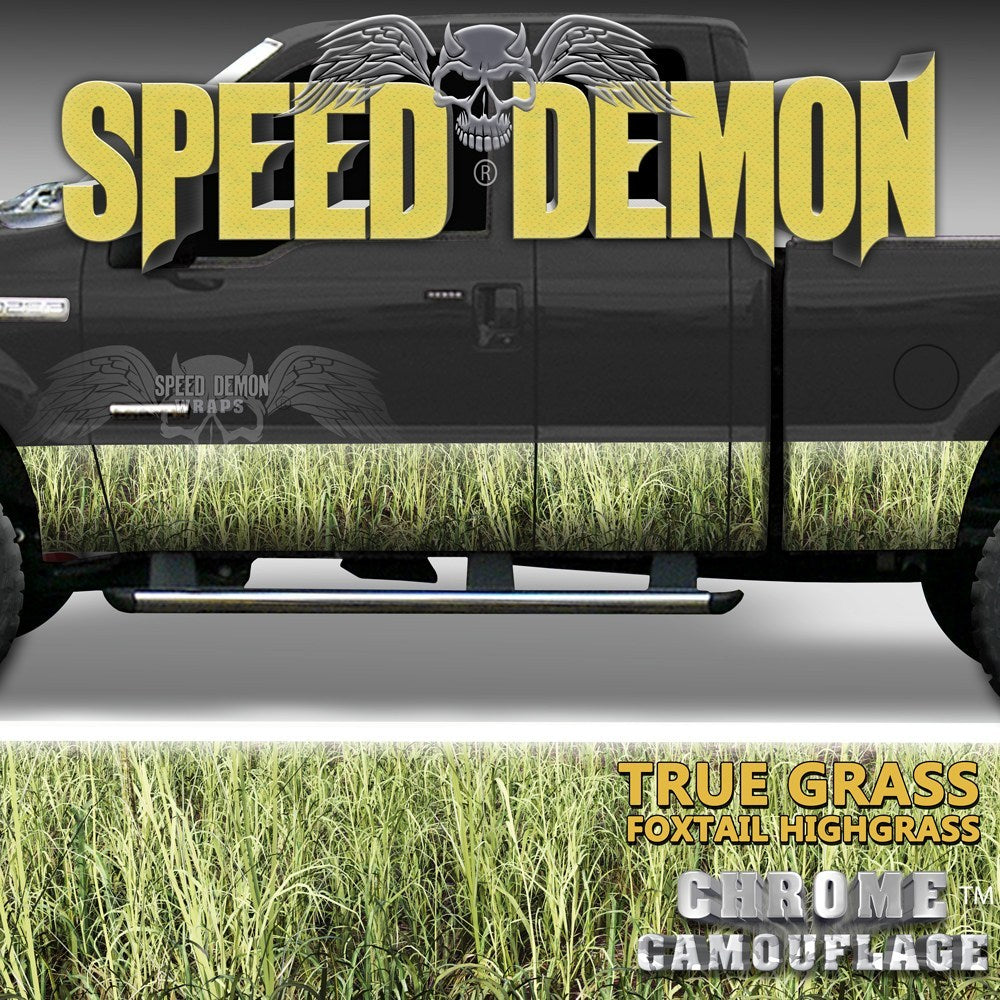 Rocker Panel Wrap Camo Kit Foxtail Highgrass Camouflage - Speed Demon Wraps