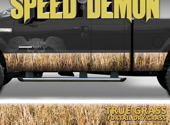Rocker Panel Wrap Camo Kit Foxtail Drygrass Camouflage - Speed Demon Wraps