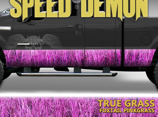 Rocker Panel Wrap Camo Kit Foxtail Pink Highgrass Camouflage - Speed Demon Wraps