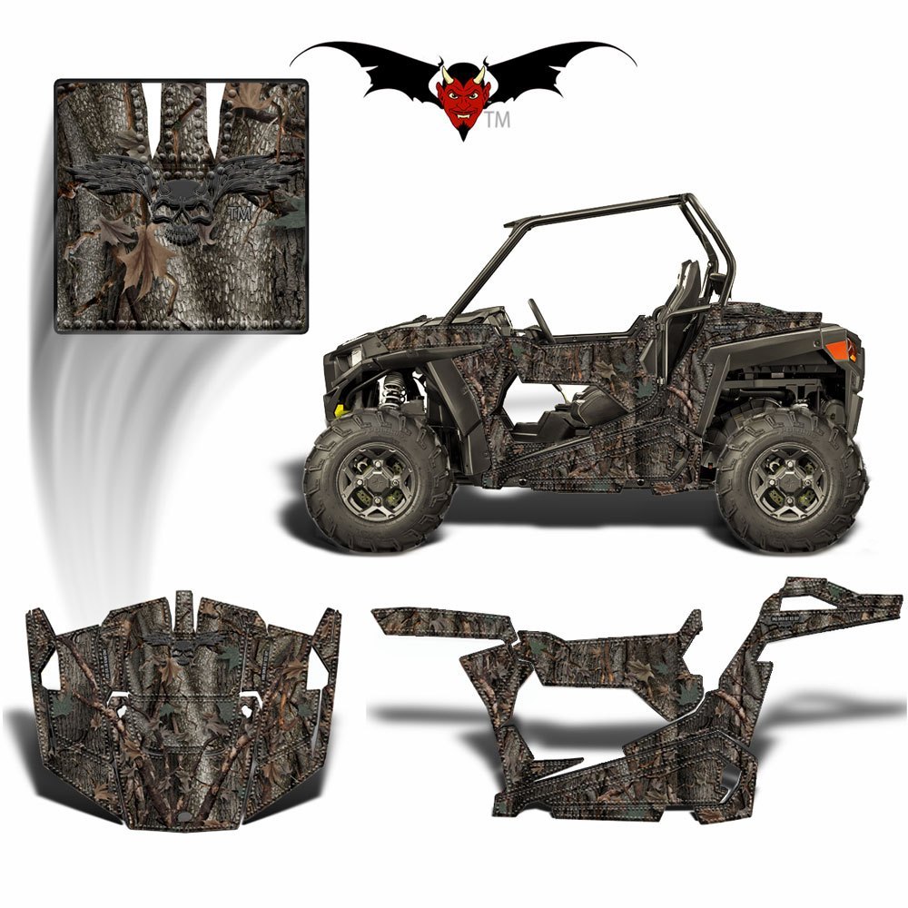 RZR 900 S GRAPHICS WRAP - HIDDEN OAK CAMOUFLAGE - Speed Demon Wraps