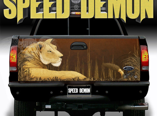 Lioness Tailgate Wraps - Speed Demon Wraps