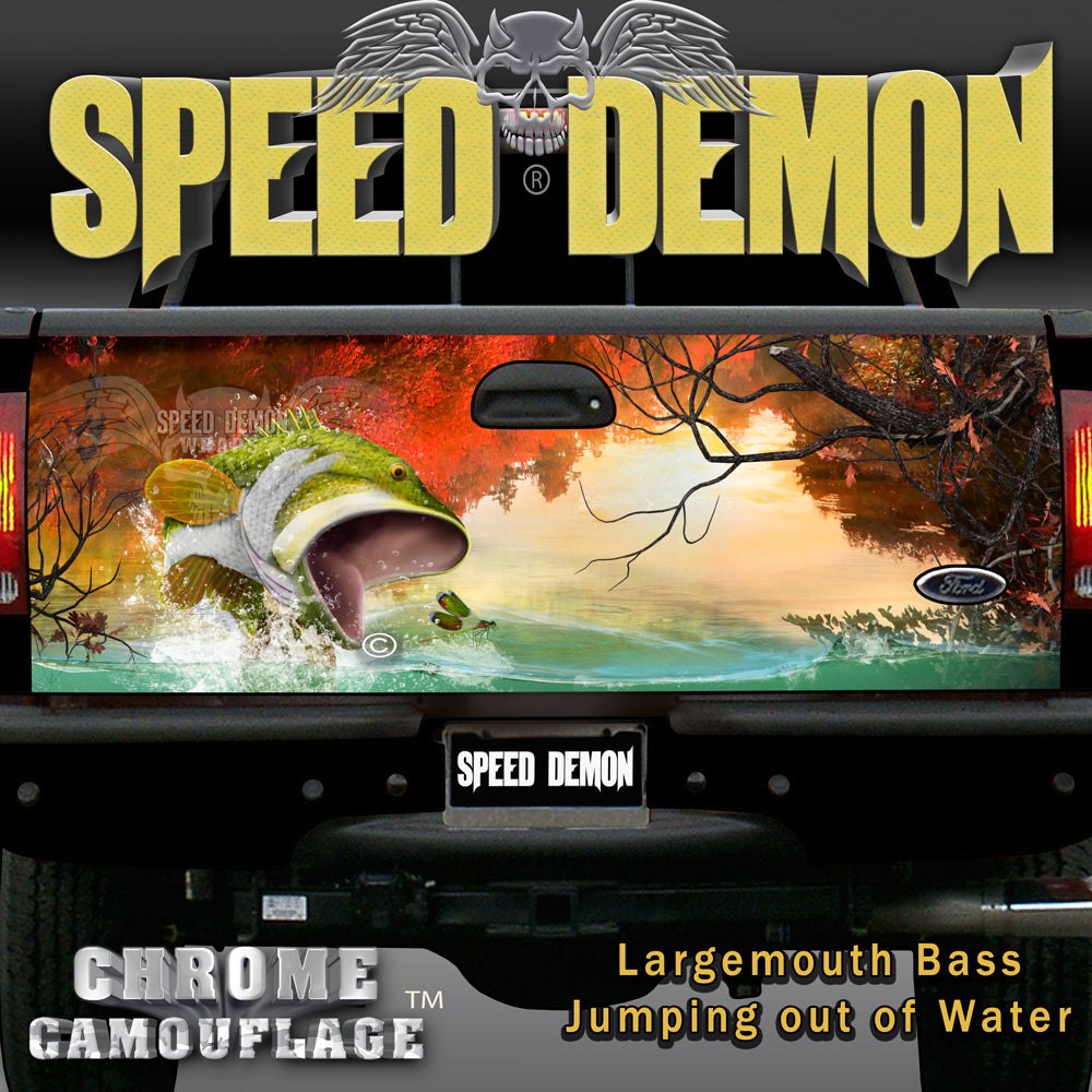 Tailgate Wraps Largemouth Bass