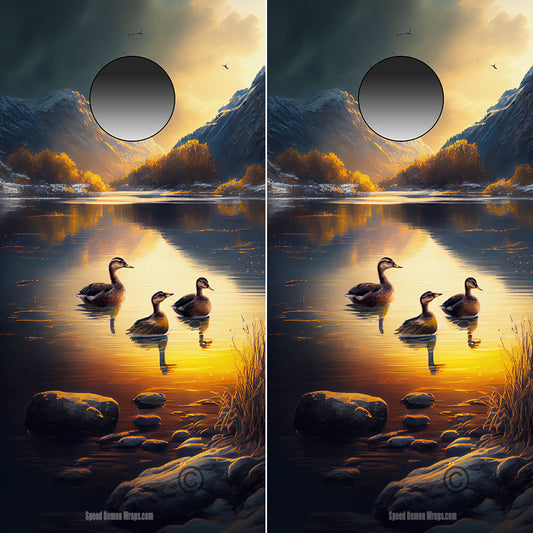 Mallard Lake Cornhole Wraps V 1
