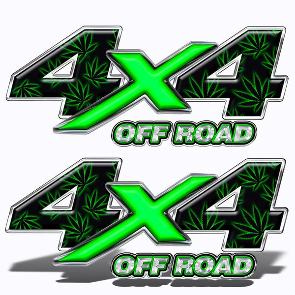 4X4 Decals Marijuana - Speed Demon Wraps