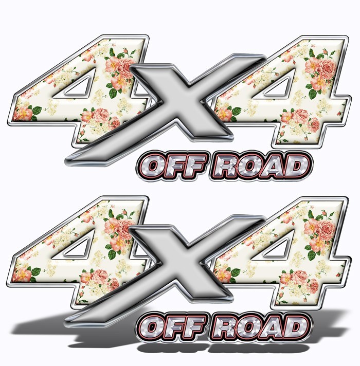 Victorian Rose 4x4 Decals
