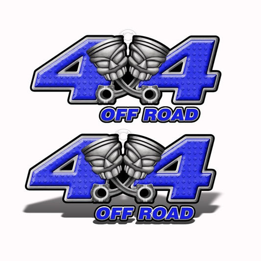 4x4 Off-Road Purple Piston-Head Decals - Speed Demon Wraps