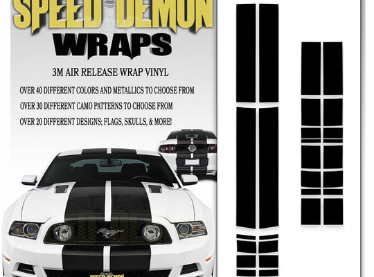 Mustang  GT Stripes Black 2013-2014
