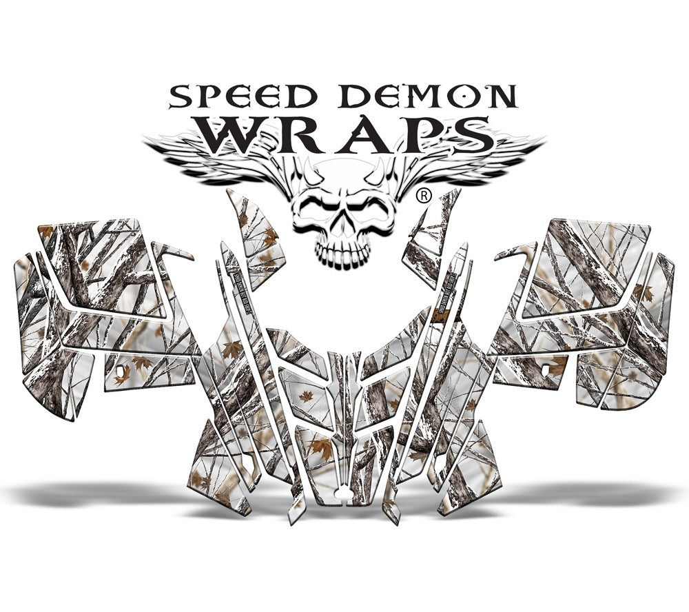 PRO RMK RUSH SNOWY WOODS CAMO WRAP - Speed Demon Wraps