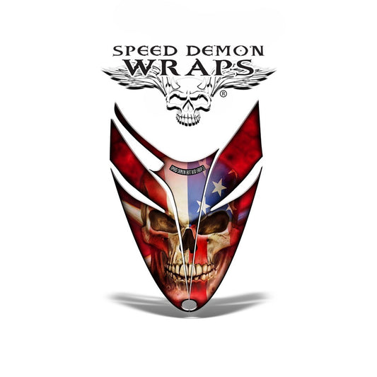 RMK Dragon Snowmobile sled HOOD GRAPHICS WRAP KIT Patriot - Speed Demon Wraps