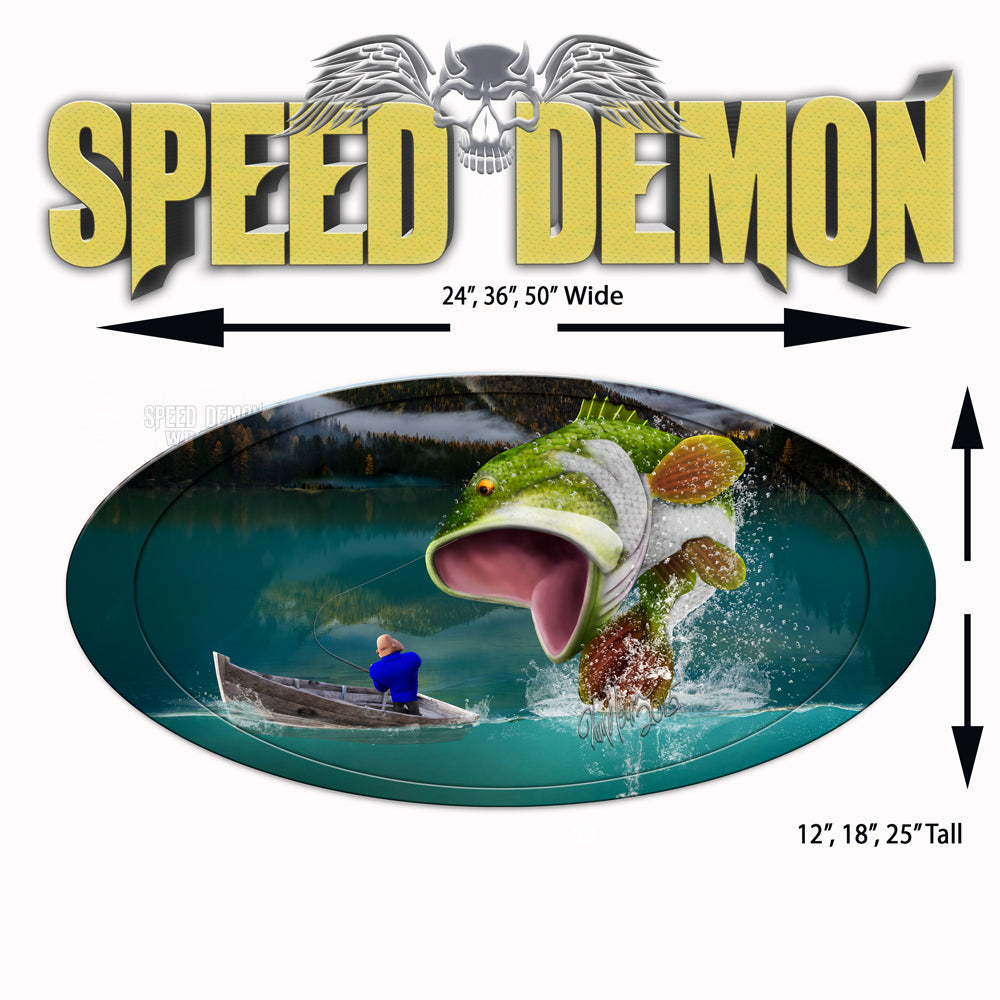 5th Wheel Trailer Graphics Bass Fishing Oval – Speed Demon Wraps