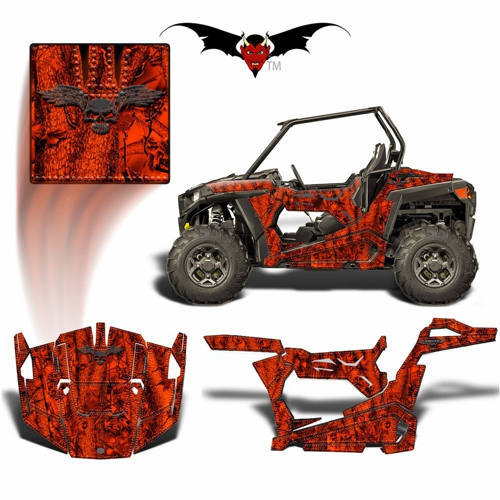 RZR 900 TRAIL GRAPHICS WRAP - BLAZE CAMOUFLAGE - Speed Demon Wraps