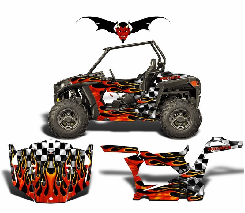 SKI-DOO XP WRAP KIT BLACK HOT ROD