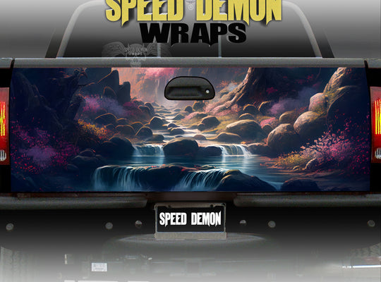 Sakura Blossom Forest Tailgate Wrap 2