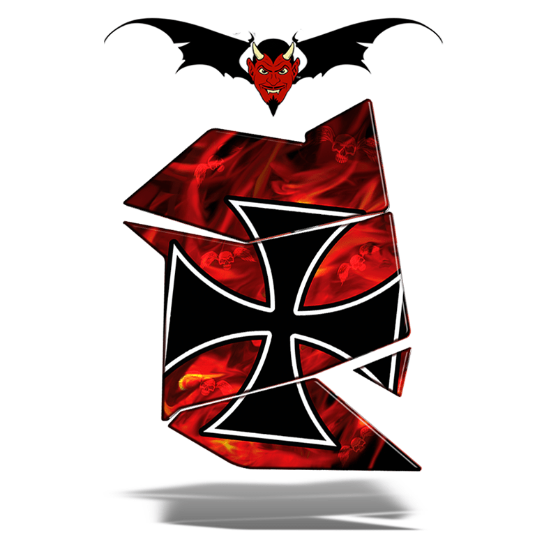Ski-doo Side panels Red Baron wraps