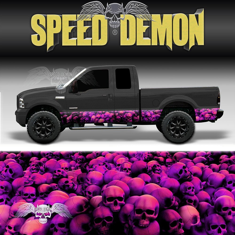 Skull Crusher Rocker Panel Wrap Pink