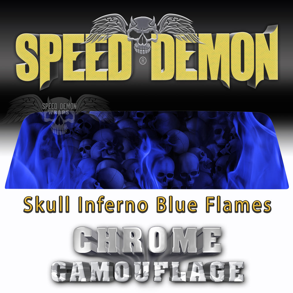 Custom Tailgate Wrap Tattoo Studio Blue Inferno Just Add Your Text