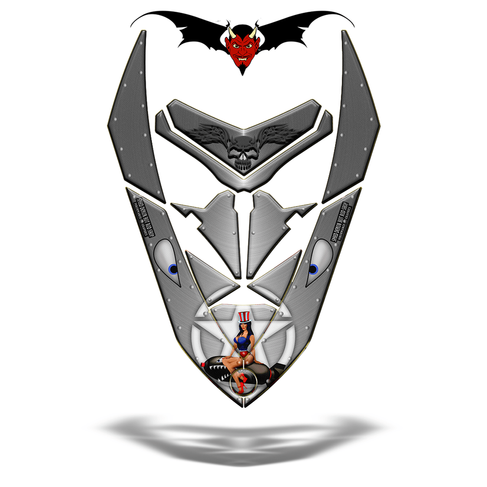 Sled Hood Wraps Ski-doo Metal Bomber