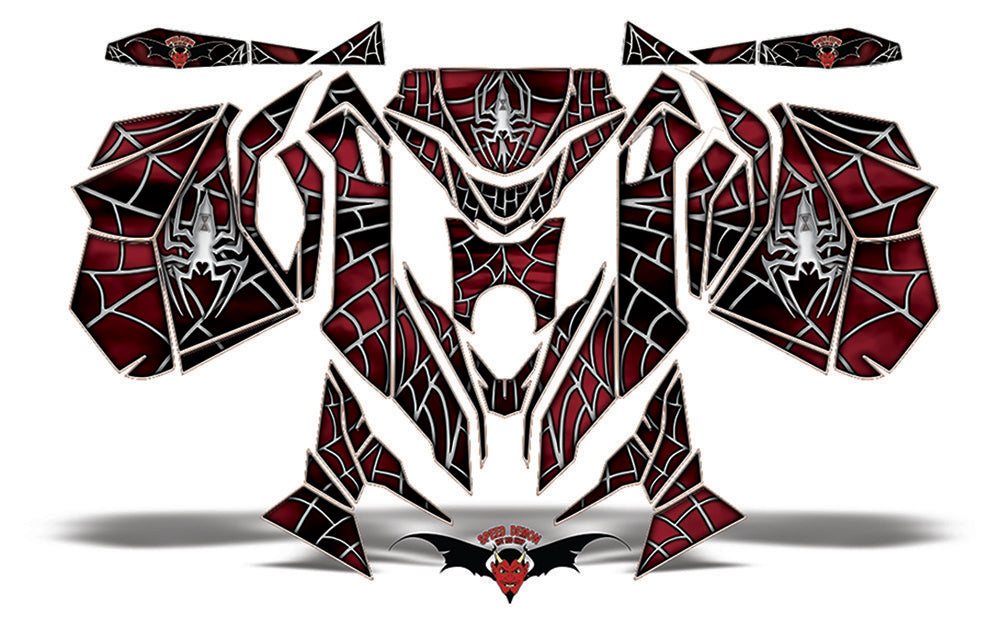 Sled Wrap Skid-doo Widow Maker Red