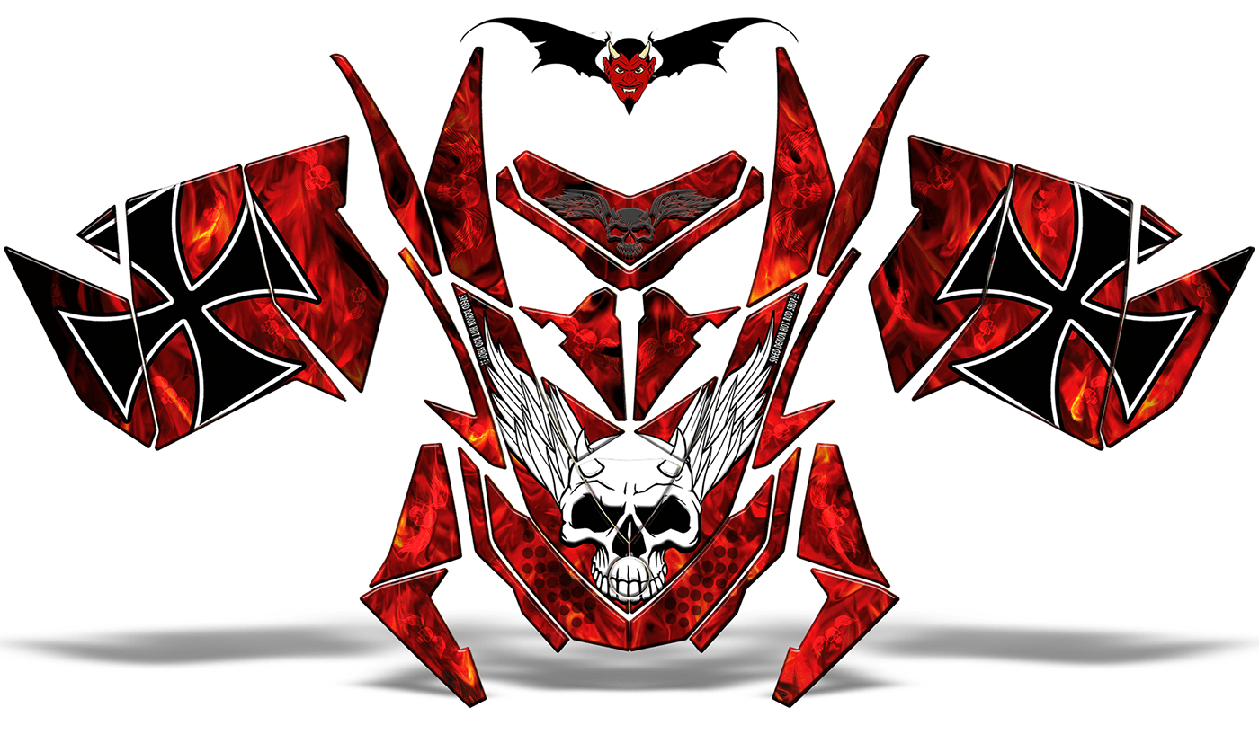 Sled Wrap Kits Ski-doo Red Baron