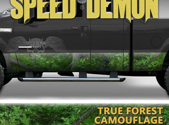 Rocker Panel Wrap Camo Kit True Forest Camouflage - Speed Demon Wraps