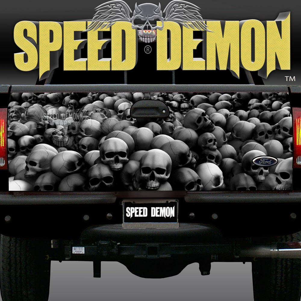 Tailgate Wraps Skulls