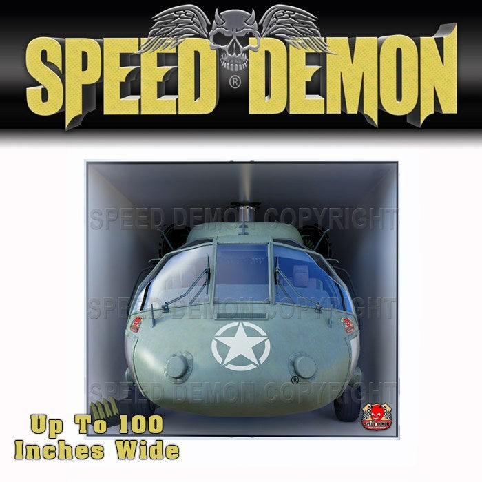 Toy Hauler Tailgate Graphics Wrap Army Helicopter 2