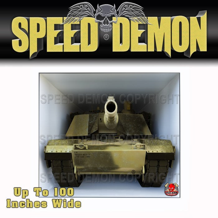 Toy Hauler Tailgate Graphics Wrap Army M1 Abrams Desert 2