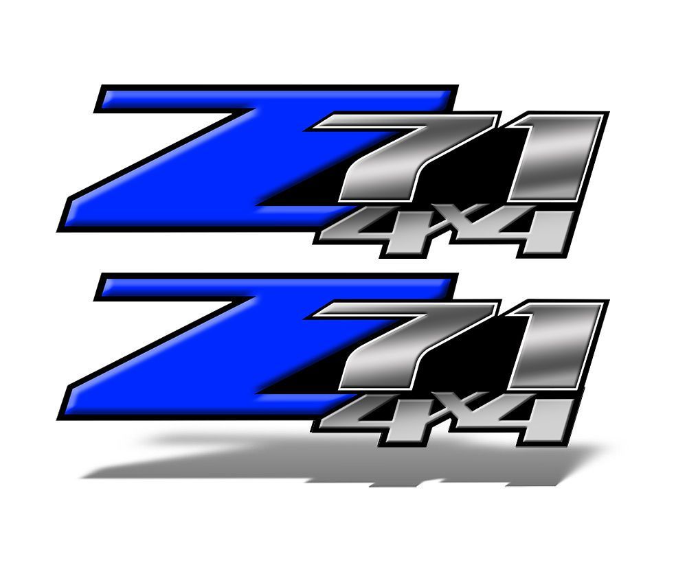 Z71 4x4 DECAL STICKER Dark Blue
